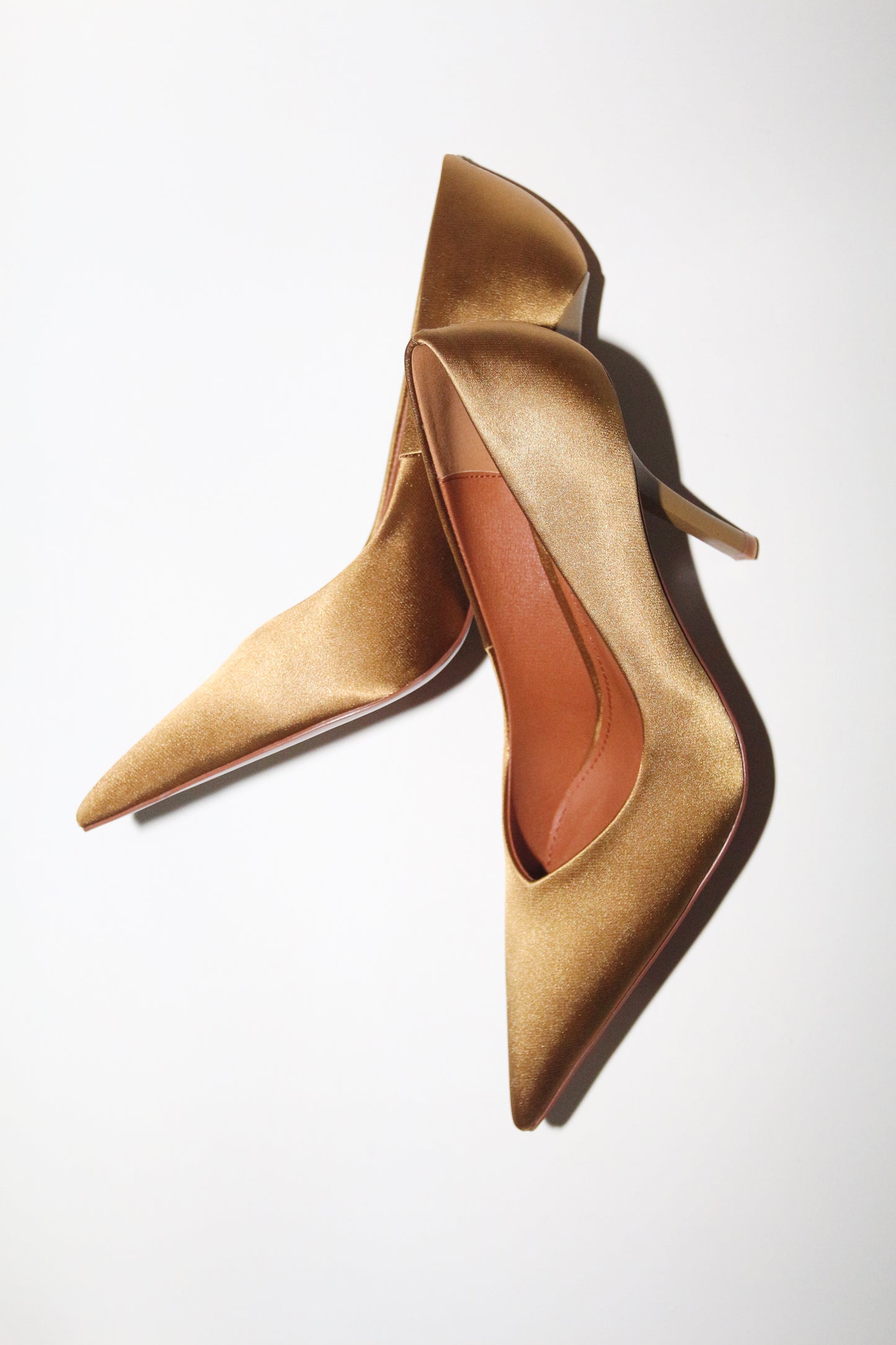 Chloe Olive Satin Pumps 105 mm