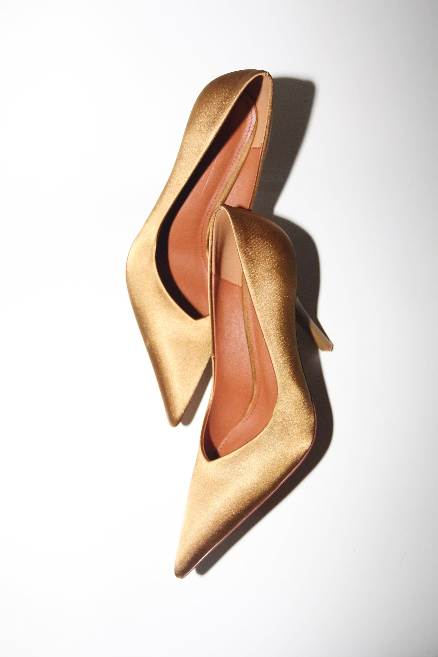 Chloe Olive Satin Pumps 105 mm