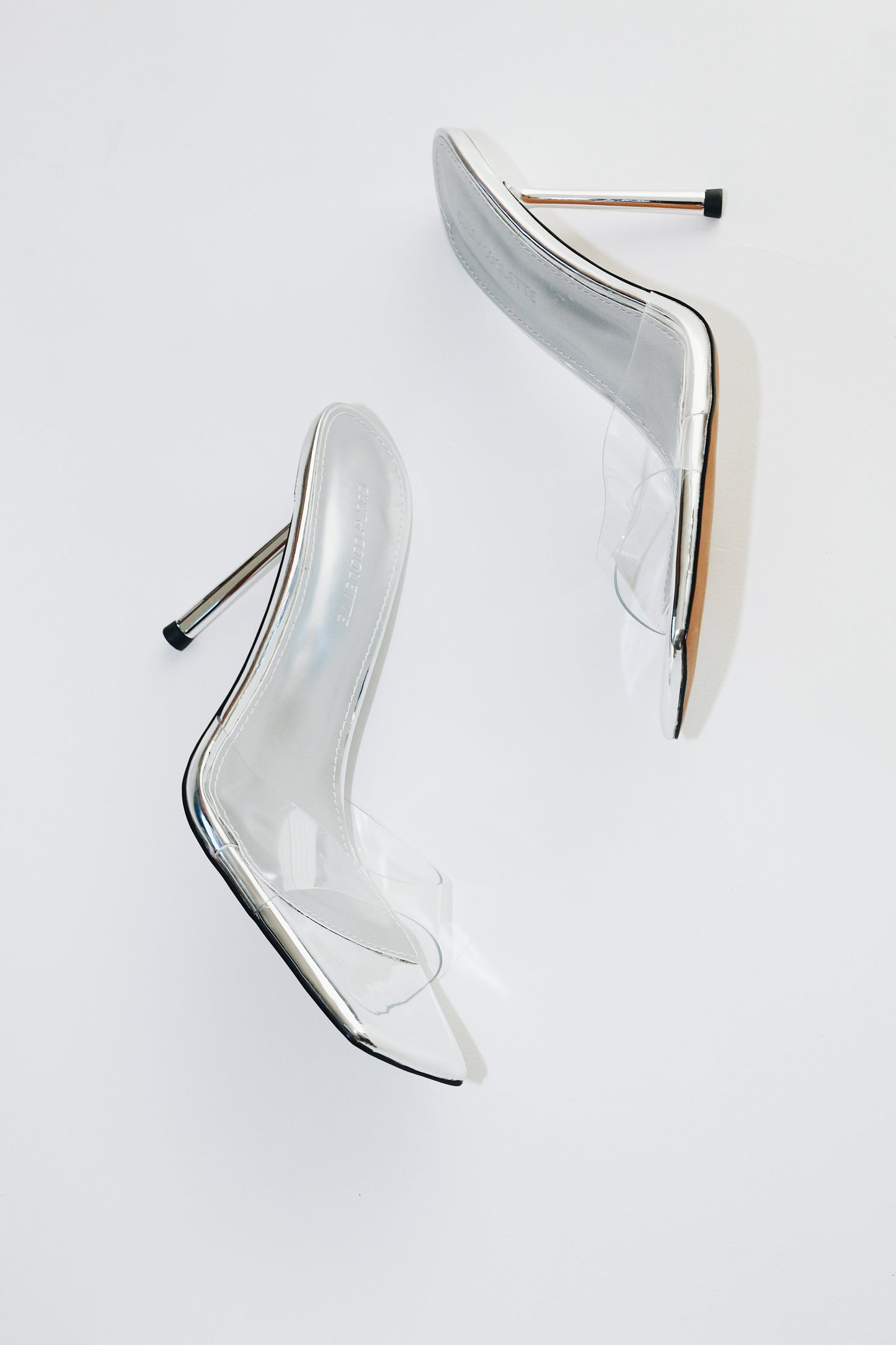 Sabrina Clear Glass Mules