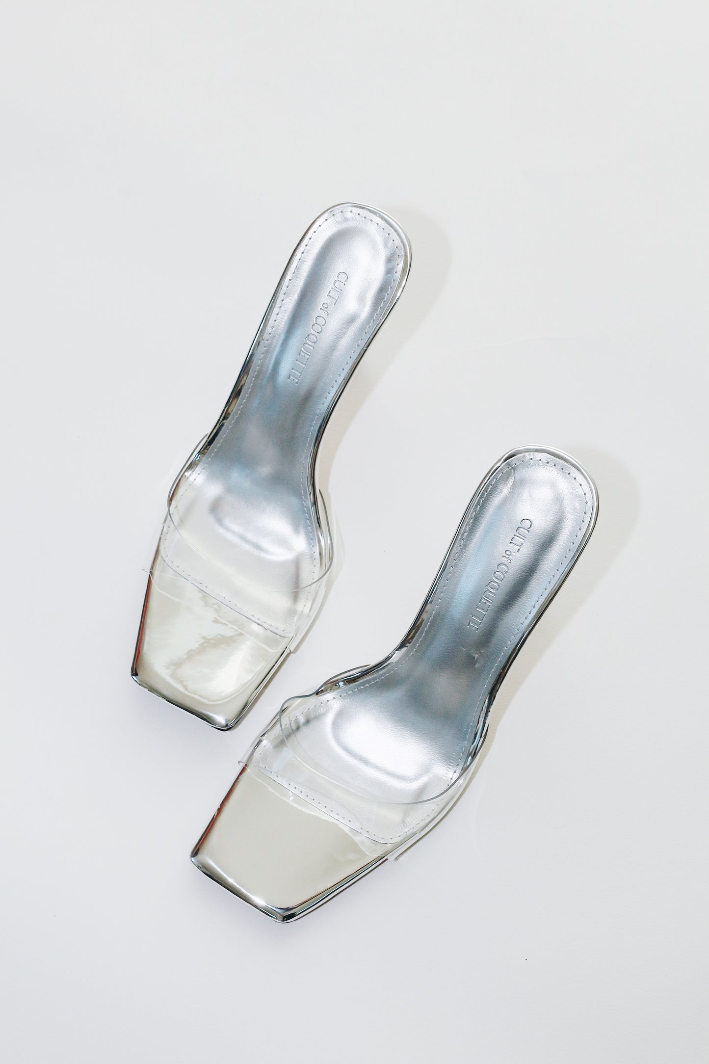 Sabrina Clear Glass Mules