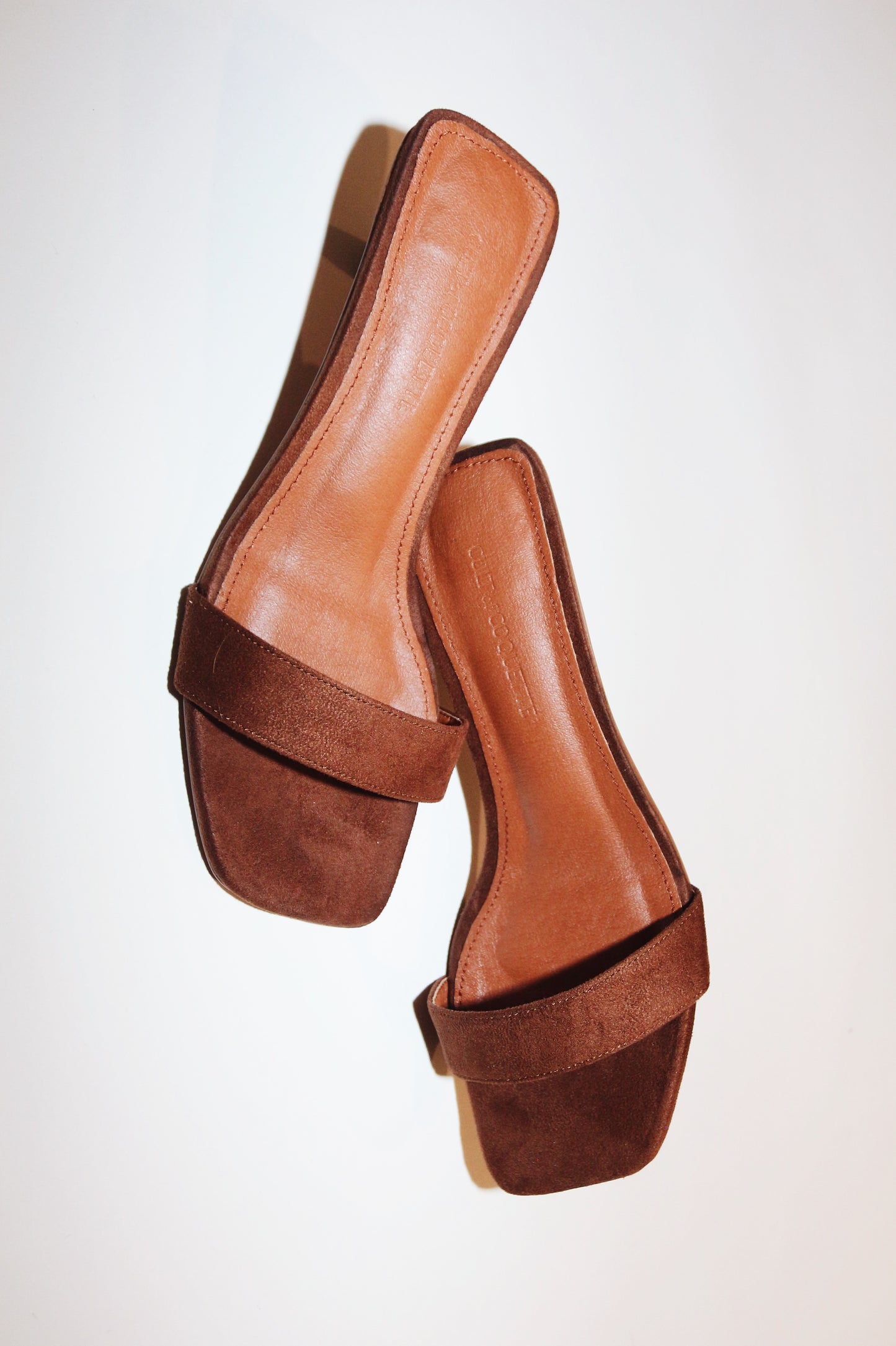 Brynn Brown Vegan Suede Mules