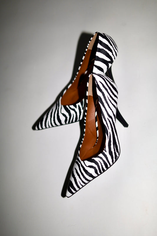 Chloe Zebra Pumps 105 mm