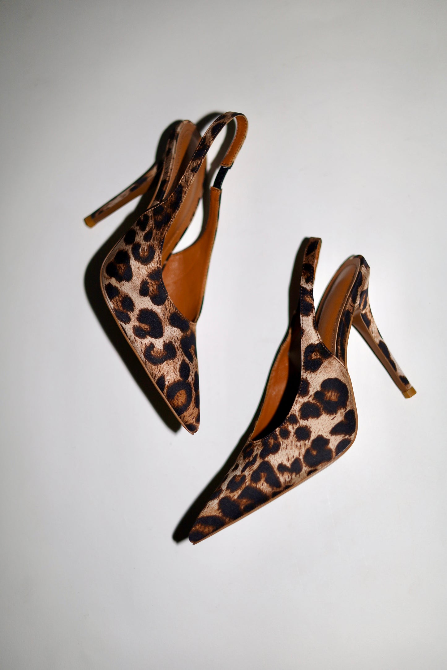 Alexandra Leopard Satin Slingback 110 mm