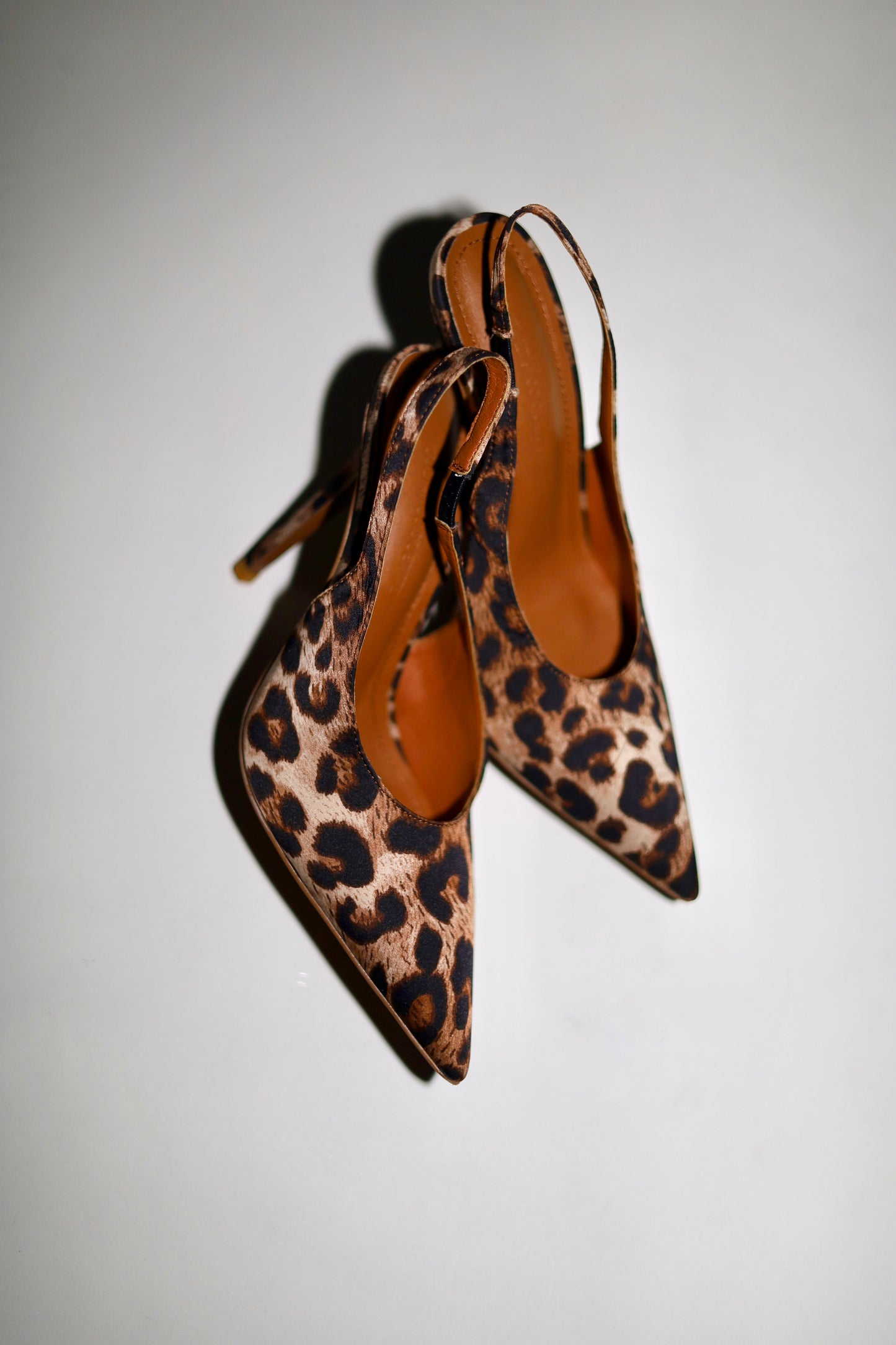 Alexandra Leopard Satin Slingback 110 mm