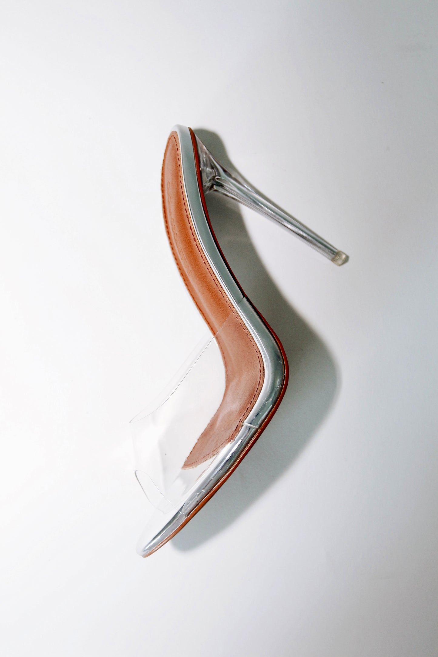 Lori Glass Slipper Mules 120 mm