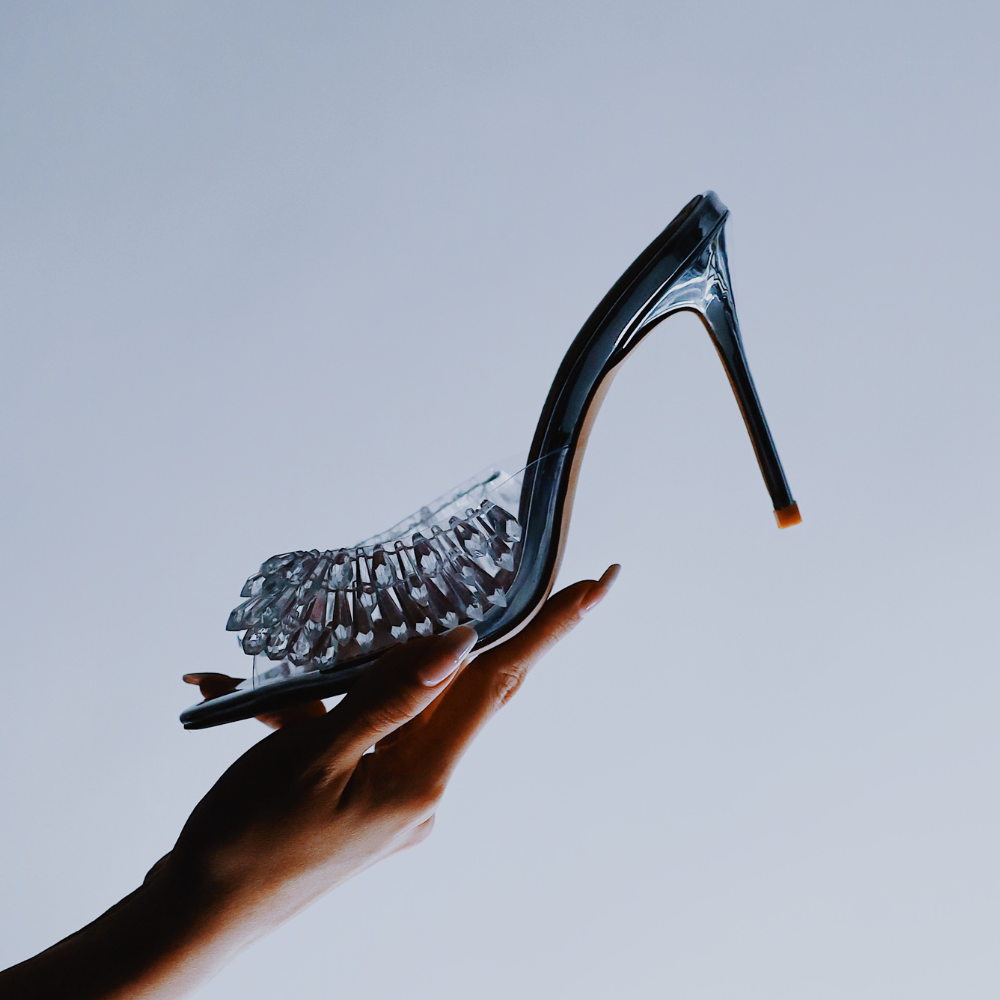 Goldie Clear Drip Chandelier Open Toe Mules 100 mm – Cult of Coquette Goldie Clear Drip Chandelier Open Toe Mules 100 mm – Cult of Coquette