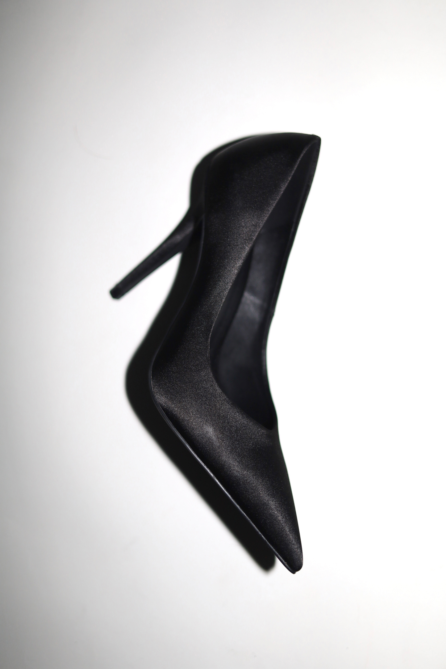 Chloe Black Satin Pumps 105 mm
