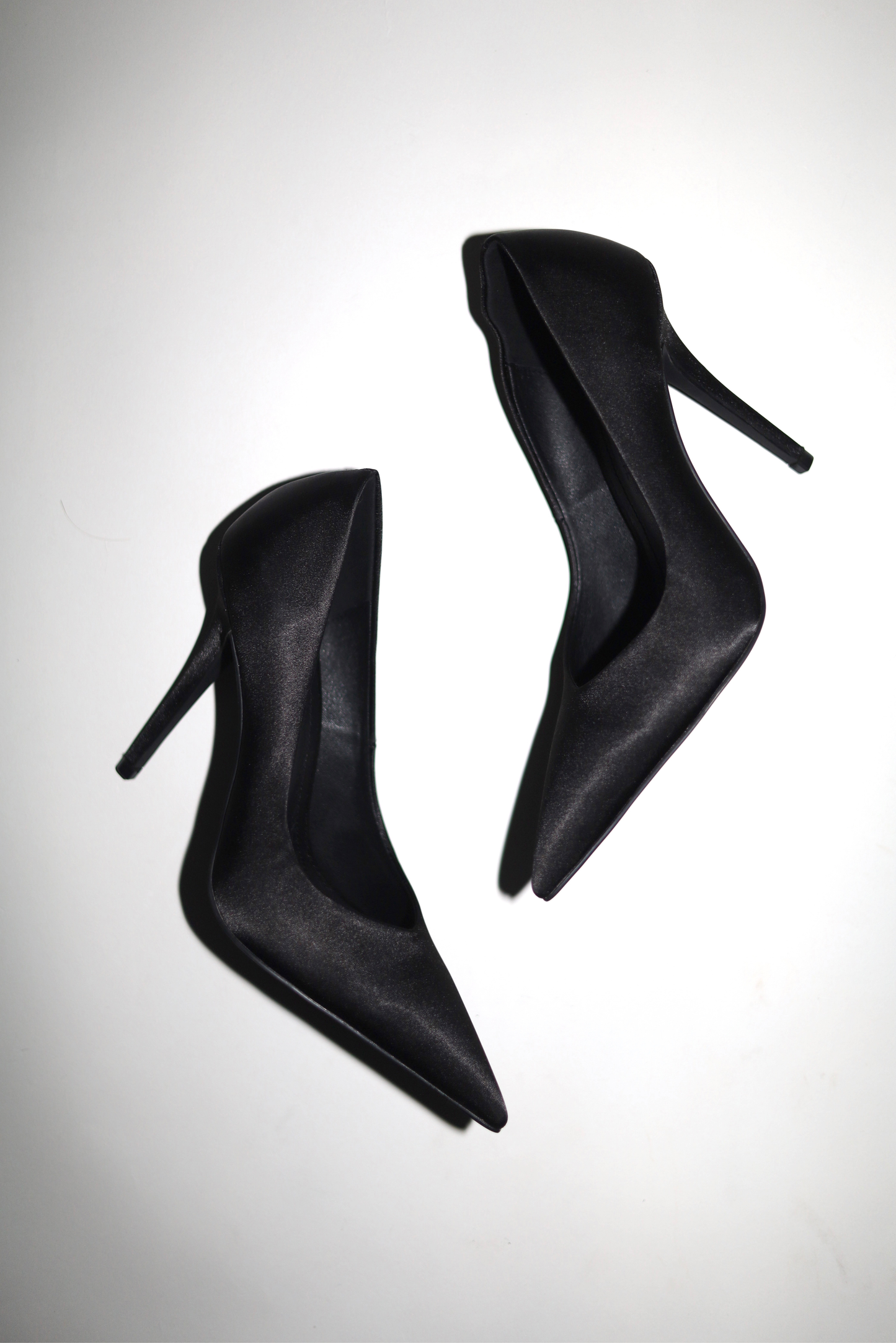 Chloe Black Satin Pumps 105 mm