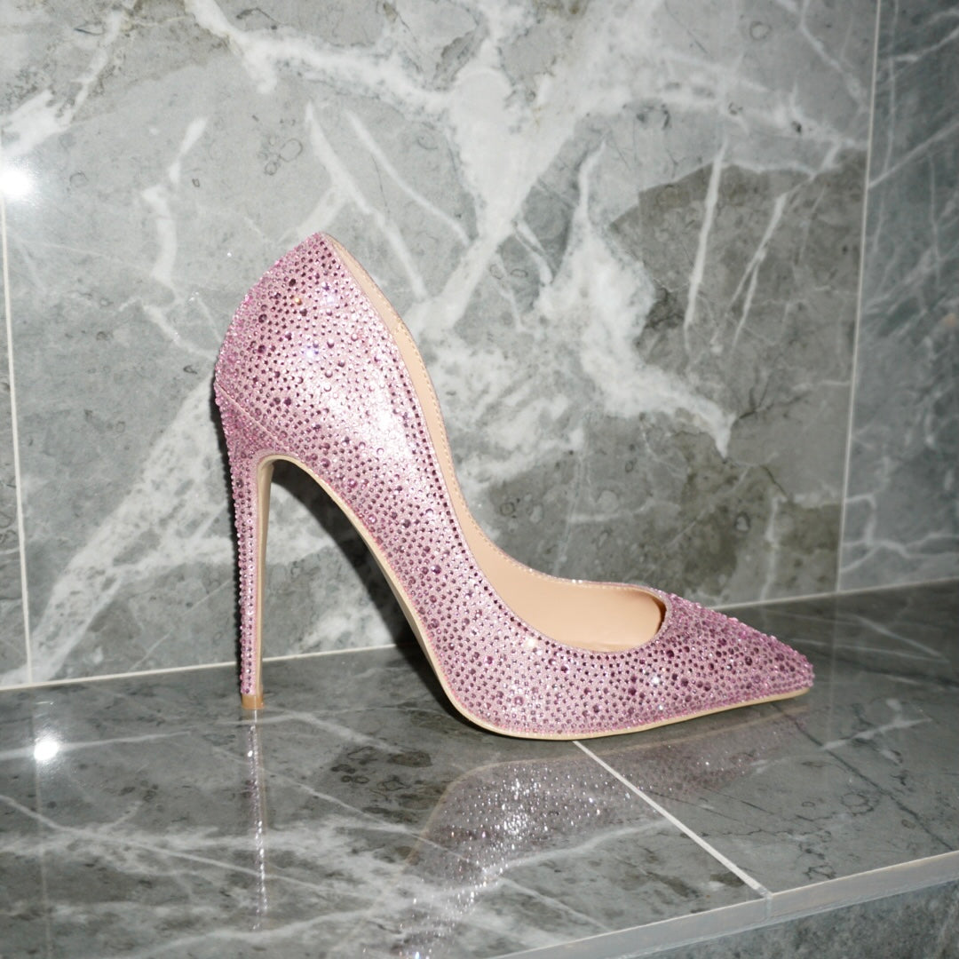 Light pink shop sparkly heels