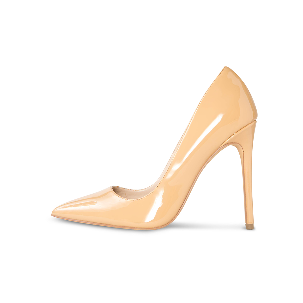 Sophia Nude Vegan Patent Pumps