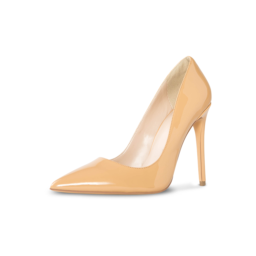 Sophia Nude Vegan Patent Pumps